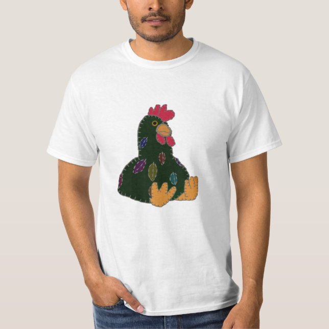 Camiseta Galinha preta (Frente)