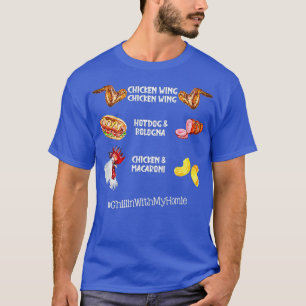 Camiseta Galinha Que Anca Galinha Que Asma Cão Quente E Bo