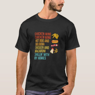 Camiseta Galinha Que Anca Galinha Que Asma Cão Quente E Bol