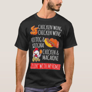Camiseta Galinha Que Asas Galinhas Quentes E Bolonha1