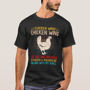 Camiseta Galinha Quente Wing E Frango De Bolonha