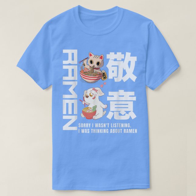 Camiseta galinha Ramen Lovers ramen japonês kawaii animd (Frente do Design)