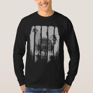 Camiseta Galinha-retrô do Estilo Vintage