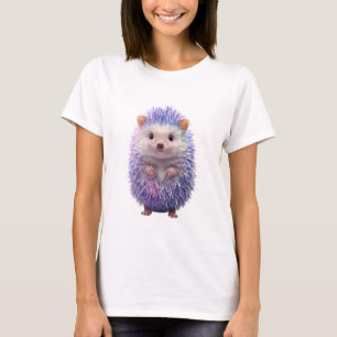 Camiseta Galinha Roxa Pastel Galáxia Ourico Fofa Mulheres F