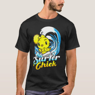 Camiseta Galinha Surfista Onda Galinha Galinha Surfista Pra