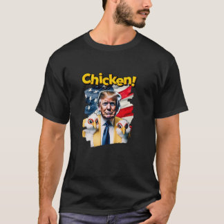 Camiseta Galinha Trump para Debitar Kamala Harris Piada Vot