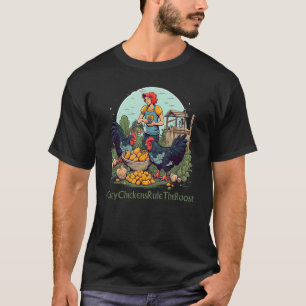 Camiseta Galinha Urbana Humorística Cluck Yeah