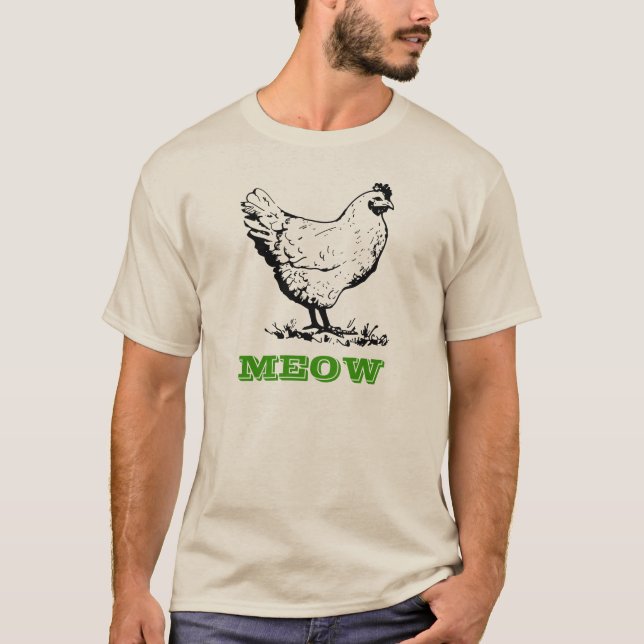 Camiseta Galinha vai Meow T-Shirt (Frente)
