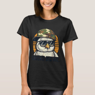 Camiseta Galinha vintage curte camuflagem de páscoa meninos