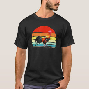 Camiseta Galinha Vintage Retro Fofa Amante de Animais Fazen