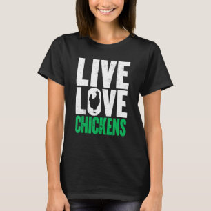 Camiseta Galinha Viva Amor Mulher Gráfica Homens Fome Farme