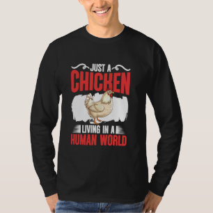 Camiseta Galinha Viva de Animais Agricultores Do Mundo Huma