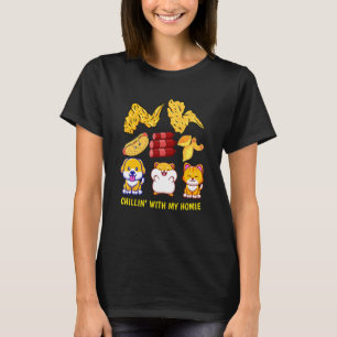 Camiseta Galinha Wing Galinha Wing Hotdog E Bolonha Para K