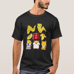 Camiseta Galinha Wing Galinha Wing Hotdog E Bolonha Para K