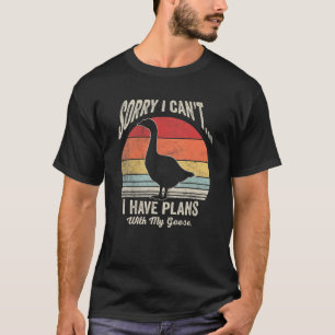 Camiseta Galinhas De Aves De Capoeira Com Desenho De Ganso