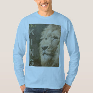 Camiseta Galinhas De Leão Azul, Leve, Folha Longa