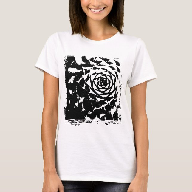 Camiseta Galinhas e pintinhos do punk (Frente)