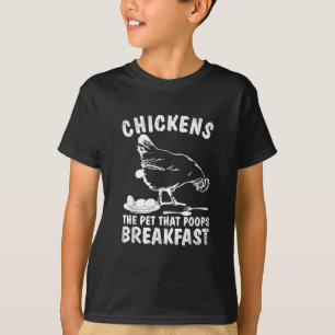 Camiseta Galinhas Engraçadas Fazendo Quintal