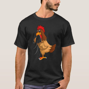 Camiseta Galinhas Fazendeiras Meninas Meninos Crianças