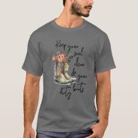 Galinhas Florais Boots Mantenha Sua Alma Limpar Se