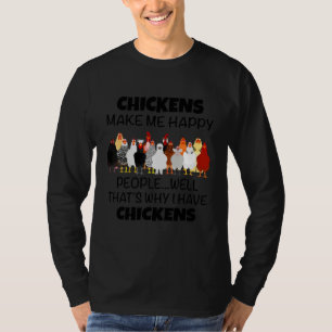 Camiseta Galinhas Me Fazem Pessoas Felizes Bem Por Isso Eu