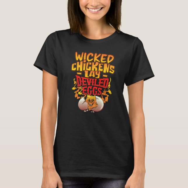 Camiseta Galinhas Molhadas Lay Galinhas De Ovos Devlados (Frente)