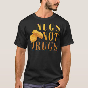 Camiseta Galinhas Nugget Não Drogas Galinhas Nugget Rápido
