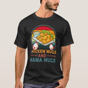 Camiseta Galinhas Nugs E Abraços De Mamãe Para Nugget Retro