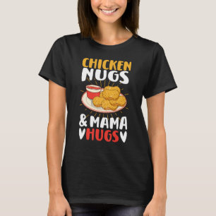 Camiseta Galinhas Nugs e Mamãe Hugs Toddler para frango Nug