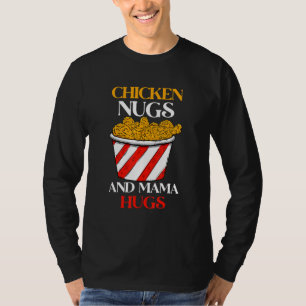 Camiseta Galinhas Nugs & Mamãe Hugs, Nugs E Kisses, Nugget