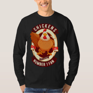 Camiseta Galinhas Número Um Ventilador Hen Lover