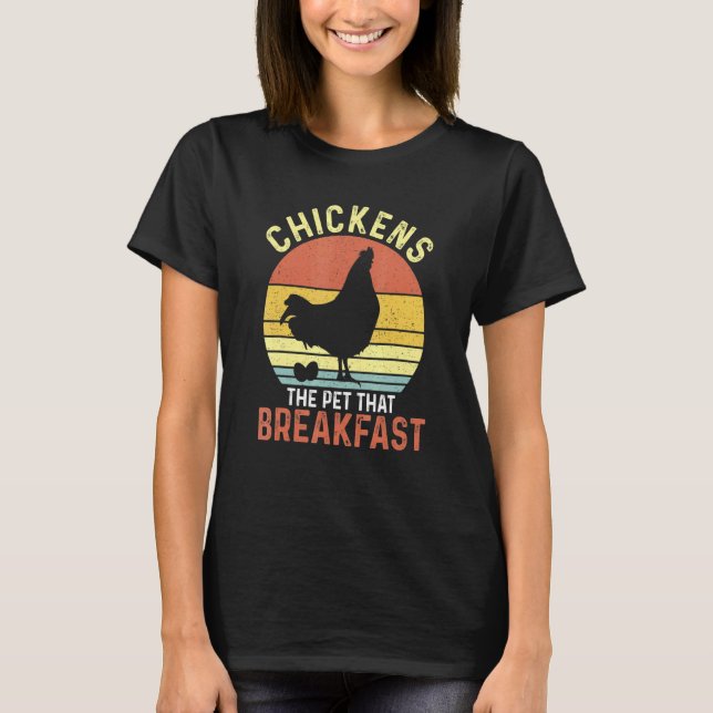 Camiseta Galinhas Os Animais de Estimação Que Defecam no Ca (Frente)