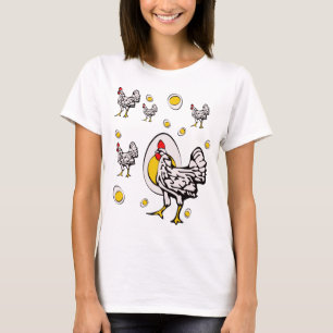 Camiseta Galinhas Retro