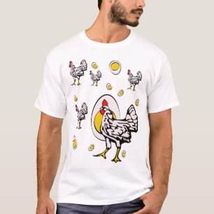 Camiseta Galinhas Retro
