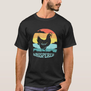Camiseta Galinheiro Vintage Galinha Retro Pôr do Sol Pet Ga
