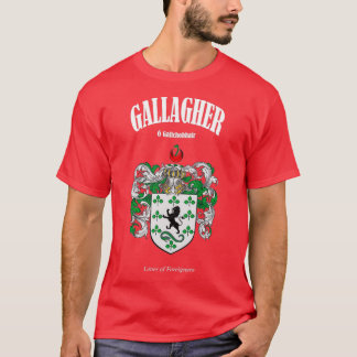 Camiseta Gallagher Family Coat of Arms Translation and Mean