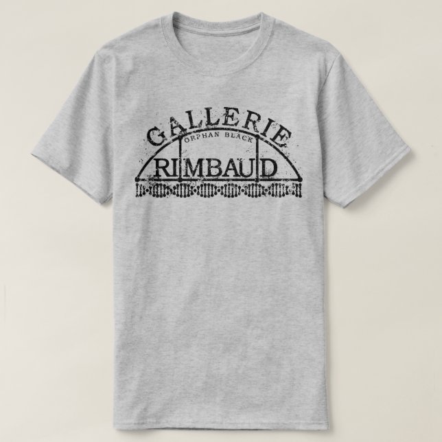 Camiseta Gallerie preto órfão Rimbaud (Frente do Design)