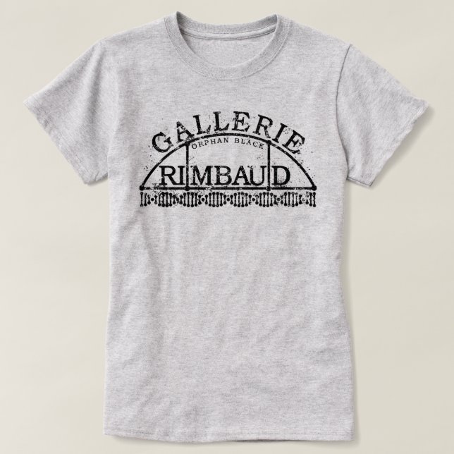 Camiseta Gallerie preto órfão Rimbaud (Frente do Design)