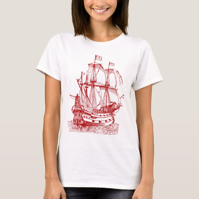 Camiseta Gallion - Ruby Red (Frente)