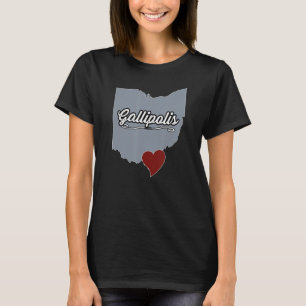 Camiseta Gallipolis Ohio Cidade de OH EUA Cute Souvenir