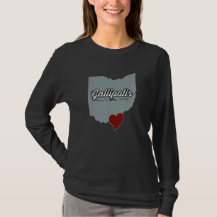 Camiseta Gallipolis Ohio OH Cidade Estado EUA Lembrancinha 