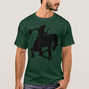 Camiseta Galloping Bucking Horse Cowboy Silhouket