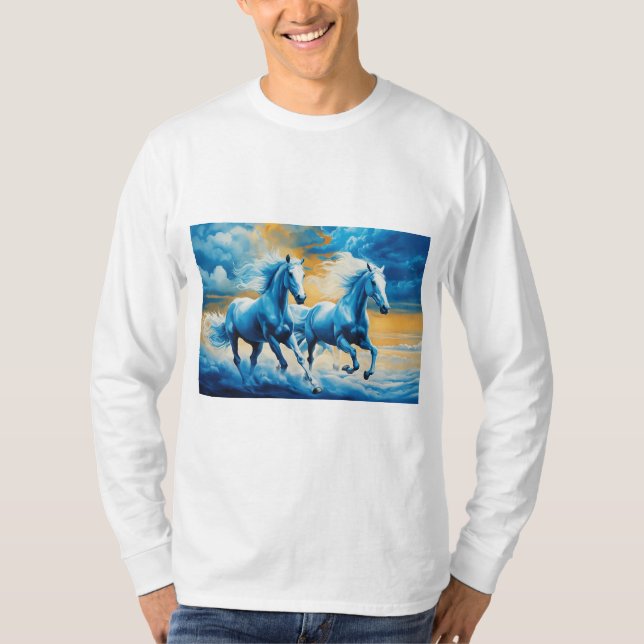 Camiseta Galloping Hooves: Inspirado pela Natureza (Frente)