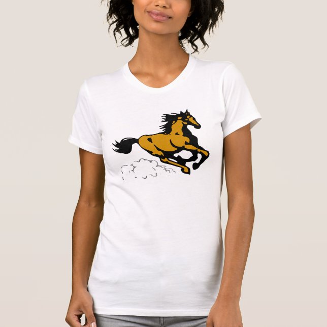 Camiseta Galloping Horse Selvagem e Livre (Frente)