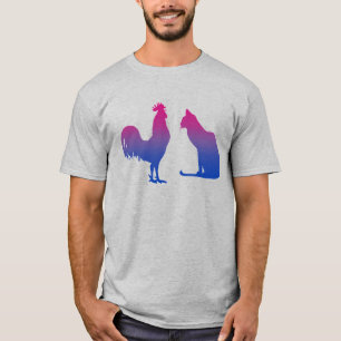 Camiseta Galo Bissexual e Gatinha