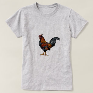 Camiseta Galo - Camisa-T básica feminina