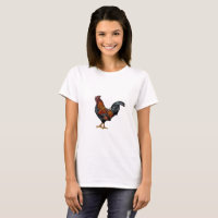Galo - Camisa-T básica feminina
