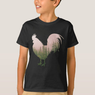 CAMISETA GALO DA NATUREZA ESTILO FLORESTA