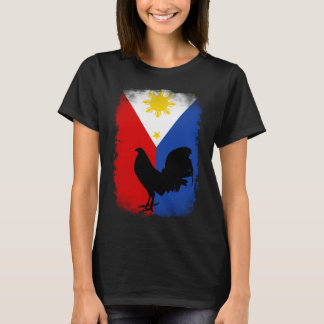Camiseta Galo de briga vintage Filipino Filipinas bandeira