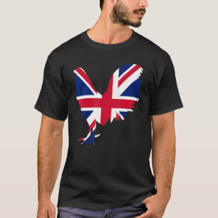 Camiseta galo de caça do reino unido bandeira do Reino Unid